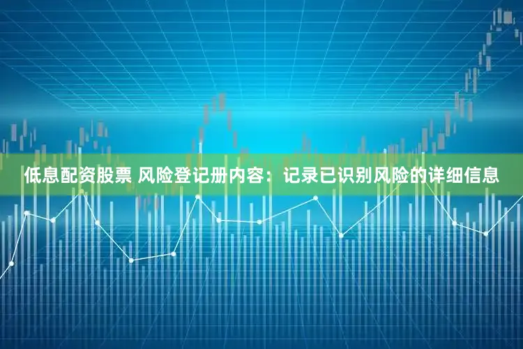 低息配资股票 风险登记册内容：记录已识别风险的详细信息